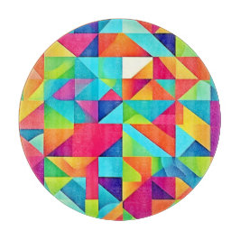 Levendige kleurrijke Abstracte patronen Snijplank