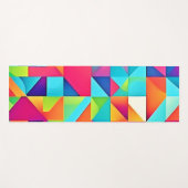 Levendige kleurrijke Abstracte patronen Yogamat (Voorkant (horizontaal))