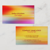 Levendige kleurrijke Abstracte straling Achtergron Visitekaartje (Voorkant / Achterkant)