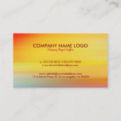 Levendige kleurrijke Abstracte straling Achtergron Visitekaartje (Achterkant)