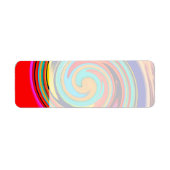 Levendige kleurrijke Abstracte wervelkolom van ges Etiket (Voorkant)