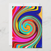 Levendige kleurrijke Abstracte wervelkolom van ges Kaart (Achterkant)