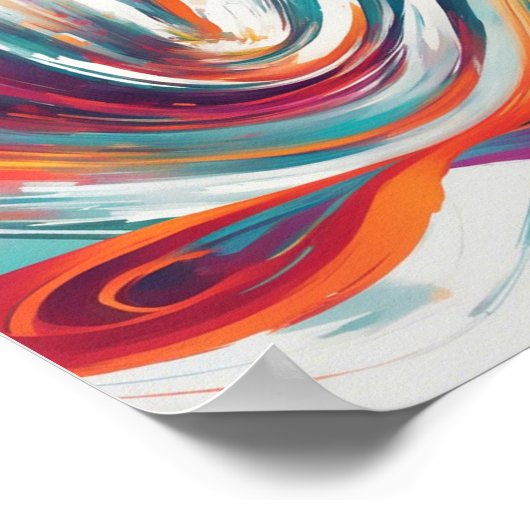 Levendige kleurrijke artistieke Posters wandkunst (Hoek)