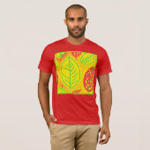 Levendige kleurrijke bladeren Elegance Art T-shirt (Voorkant volledig)