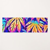 Levendige kleurrijke bladeren patroon yogamat (Voorkant (horizontaal))