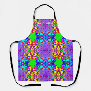 Levendige Kleurrijke Boho Abstracte Patroon Schort