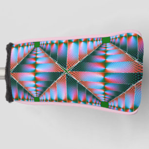 Levendige kleurrijke digitale putter Hoesje – Perf Golfheadcover