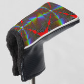 Levendige kleurrijke digitale putter Hoesje – Perf Golfheadcover (3/4 voorkant)