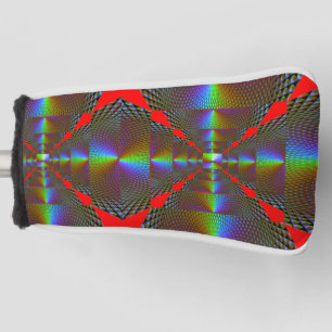 Levendige kleurrijke digitale putter Hoesje – Perf Golfheadcover