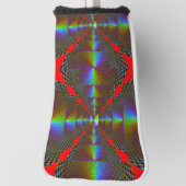 Levendige kleurrijke digitale putter Hoesje – Perf Golfheadcover (Draai 90)