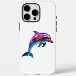 Levendige kleurrijke dolfijn iPhone 16 pro max hoesje