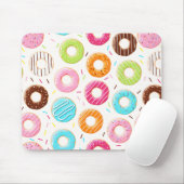 levendige kleurrijke donuts sprinkelt het snijpatr muismat (Met muis)