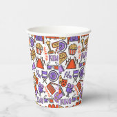 Levendige kleurrijke filmavonden feesten papieren bekers (Rechts)