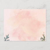 Levendige kleurrijke Floral bruiloft uitnodigingsk Briefkaart (Achterkant)