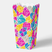 Levendige kleurrijke geometrische vormen bedankdoosjes (Achterkant)