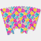 Levendige kleurrijke geometrische vormen bedankdoosjes (Ongevouwen)