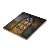 Levendige kleurrijke Glas in lood Tegeltje (Zijkant)