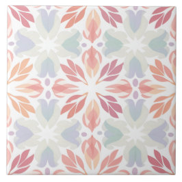 Levendige kleurrijke Indiase kunst geometrisch pat Tegeltje