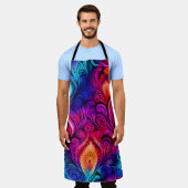 Levendige kleurrijke Indiase Stropdas & kleurstofp Schort (Gedragen)