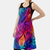 Levendige kleurrijke Indiase Stropdas & kleurstofp Schort (Insitu)