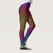 Levendige kleurrijke kunst leggings (Rechts)