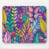 Levendige kleurrijke Natuur mousepad Muismat (Voorkant)