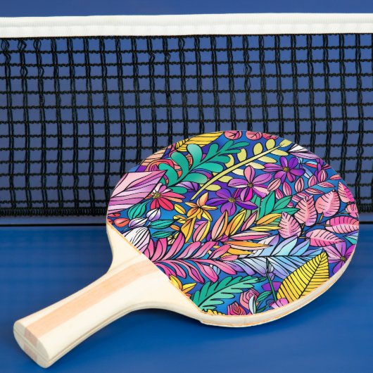 Levendige kleurrijke Natuur Ping Pong Paddle Tafeltennisbatje (Insitu)