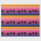 Levendige, kleurrijke oceaan zonsondergang met sil cadeaupapier (Vlak)