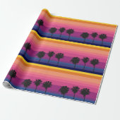 Levendige, kleurrijke oceaan zonsondergang met sil cadeaupapier (Uitgerold)