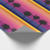 Levendige, kleurrijke oceaan zonsondergang met sil cadeaupapier (Hoek)