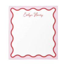 Levendige kleurrijke roze rode golvende zigzagrand