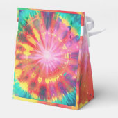 Levendige kleurrijke Stropdas-Dye #1 Bedankdoosjes (Achterkant)