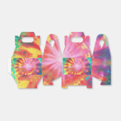 Levendige kleurrijke Stropdas-Dye #1 Bedankdoosjes (Uitgevouwen)