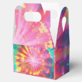 Levendige kleurrijke Stropdas-Dye #1 Bedankdoosjes (Geopend)