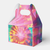 Levendige kleurrijke Stropdas-Dye #1 Bedankdoosjes (Voorkant Zijde)