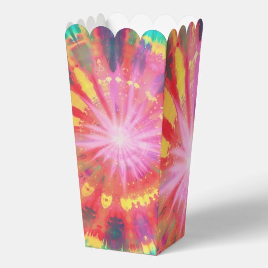 Levendige kleurrijke Stropdas-Dye #1 Bedankdoosjes (Achterkant)