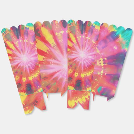 Levendige kleurrijke Stropdas-Dye #1 Bedankdoosjes (Ongevouwen)