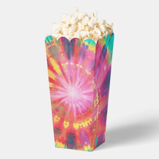 Levendige kleurrijke Stropdas-Dye #1 Bedankdoosjes (Popped)