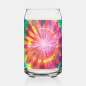 Levendige kleurrijke Stropdas-Dye #1 Blikvorm Glas (Voorkant)