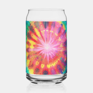 Levendige kleurrijke Stropdas-Dye #1 Blikvorm Glas