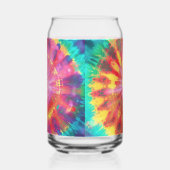 Levendige kleurrijke Stropdas-Dye #1 Blikvorm Glas (Rechts)