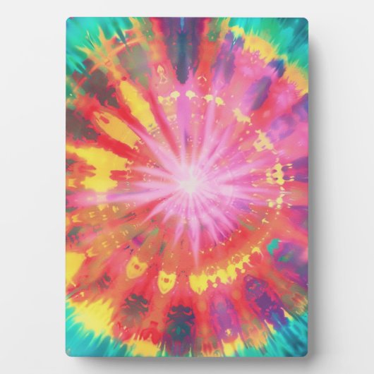 Levendige kleurrijke Stropdas-Dye #1 Fotoplaat (voorkant)