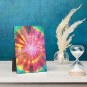 Levendige kleurrijke Stropdas-Dye #1 Fotoplaat (Zijkant)