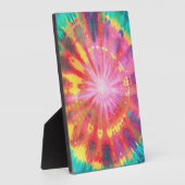 Levendige kleurrijke Stropdas-Dye #1 Fotoplaat (Zijkant)