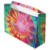 Levendige kleurrijke Stropdas-Dye #1 Groot Cadeauzakje (Achterkant Gekanteld)