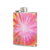 Levendige kleurrijke Stropdas-Dye #1 Heupfles (Links)