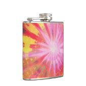 Levendige kleurrijke Stropdas-Dye #1 Heupfles (Rechts)