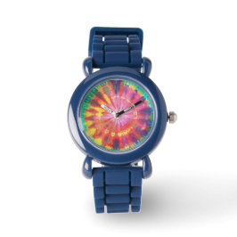 Levendige kleurrijke Stropdas-Dye #1 Horloge