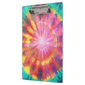 Levendige kleurrijke Stropdas-Dye #1 Klembord (Links)