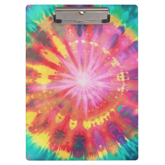 Levendige kleurrijke Stropdas-Dye #1 Klembord (Voorkant)